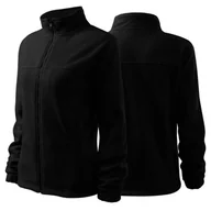 Moda i Uroda OUTLET - Polar czarny damski z haftem nadrukiem logo firmy 280g 504 kolor 01 polar podstawowy - miniaturka - grafika 1