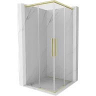 Kabiny prysznicowe - Mexen Rox Duo kabina prysznicowa rozsuwana 120 x 120 cm, transparent, złota szczotkowana - 8C2D-120-120-55-00 - miniaturka - grafika 1