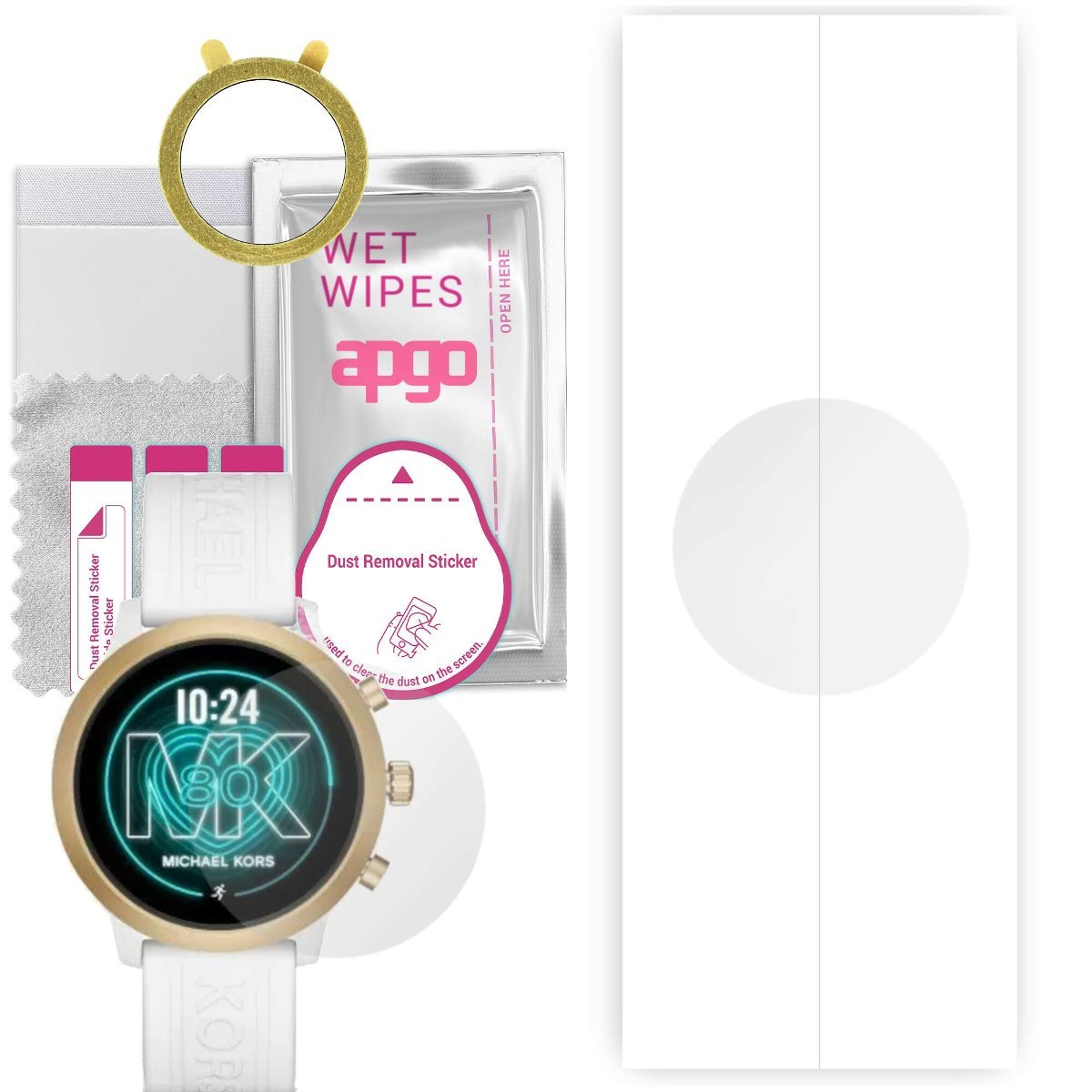 1x Folia hydrożelowa do Michael Kors MKT5071 Access Go - apgo Smartwatch Hydrogel Protection Ochrona na ekran smartwatcha
