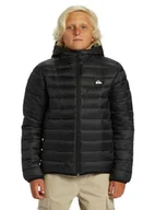 Kurtki i płaszcze dla chłopców - Quiksilver Kurtka SCALY YOUTH Czarna 16 - miniaturka - grafika 1