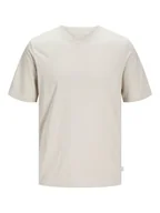 Koszulki męskie - Jack & Jones Koszulka "Relaxed" w kolorze kremowym - miniaturka - grafika 1