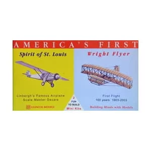 Model plastikowy - Samoloty America's First - Spirit of St Louis / Wright Flyer - Glencoe Models (2szt) - Akcesoria i części modelarskie - miniaturka - grafika 1
