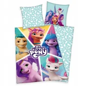 Pościel dla dzieci - Pościel bawełniana My Little Pony 140X200 dziecięca Koniki Kucyki Mlp - miniaturka - grafika 1
