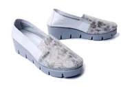 Półbuty damskie - MACIEJKA 5814A-13/00-1 biały+srebro, półbuty damskie - Maciejka - miniaturka - grafika 1