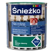 Farby olejne i specjalne - Gruntoemalia na rdzę zielony ciemny połysk R07 0,65 l Śnieżka - miniaturka - grafika 1