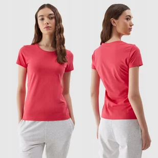 T-SHIRT 4F KOSZULKA DAMSKA SPORTOWA BAWEŁNIANA SS24 - Koszulki i topy damskie - miniaturka - grafika 1