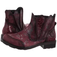 Botki damskie - Botki Bordowe 07006-23/00-8 (MA1410-a) Maciejka - miniaturka - grafika 1