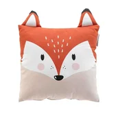 Kołdry i poduszki dla dzieci - Douceur d`Interieur Poduszka dziecięca z uszami, lis, 40 x 40 cm - miniaturka - grafika 1