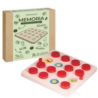 Gry planszowe - Drewniane Memory Pamięć, dziecięca gra towarzyska, Milliwood WOODuPLAY - miniaturka - grafika 1