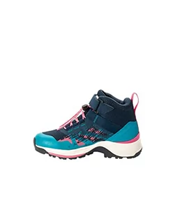 Buty dla chłopców - Jack Wolfskin Dzieci uniseks VILI HIKER TEXAPORE MID K buty do chodzenia, dark sea, 38 EU - grafika 1