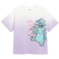 Koszulki dla dziewczynek - Cool Club, T-shirt dziewczęcy, fioletowy, Lilo i Stitch - miniaturka - grafika 1