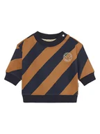 Bluzy i sweterki niemowlęce - Noppies Bluza w kolorze granatowo-jasnobrązowym - miniaturka - grafika 1