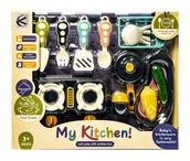 Zabawy w naśladowanie dorosłych - Zestaw kuchenny - 10 elementów - miniaturka - grafika 1