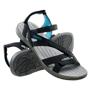 Damskie Sandały ELBRUS LAREN WO'S 4785-BLK/LT BLUE - Sandały damskie - miniaturka - grafika 1