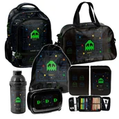 Bidony dla dzieci - Zestaw szkolny 6-elementowy Game Paso plecak torba worek piórnik bidon śniadaniówka dla chłopca - miniaturka - grafika 1