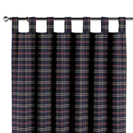 Zasłony - Dekoria Zasłona na szelkach 1 szt. granatowo czerwona kratka 1szt 130 × 260 cm Bristol 310-142-68 - miniaturka - grafika 1
