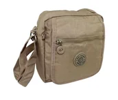 Torebki damskie - Stylowa Pozioma Torba Mała Na Ramię Bag Street NR 2239 KAWA Z MLEKIEM 22 x 21 x 6 [cm] - miniaturka - grafika 1