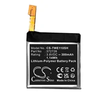 Akcesoria do smartwatchy - Ticwatch 1 46mm / 372726 300mAh 1.14Wh Li-Polymer 3.8V (Cameron Sino) - miniaturka - grafika 1