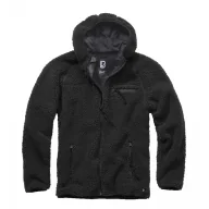 Odzież taktyczna i umundurowanie - Bluza Polarowa BRANDIT Teddyfleece Worker Jacket - Czarna M - miniaturka - grafika 1