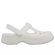 Klapki i japonki damskie - Klapki Crocs Classic Mary Jane Clog 210615-0WV - białe - miniaturka - grafika 1