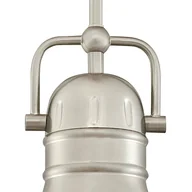 Lampy sufitowe - Lampa wisząca Boswell marki Westinghouse w kolorze szczotkowanego niklu - miniaturka - grafika 1