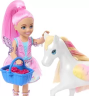 Lalki dla dziewczynek - Lalka Barbie Mattel Chelsea A Touch of Magic Szczypta magii Zestaw z lalką i akcesoriami HNT67 - miniaturka - grafika 1