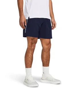 Under Armour Szorty sportowe "Woven" w kolorze granatowym - Spodenki męskie - miniaturka - grafika 1