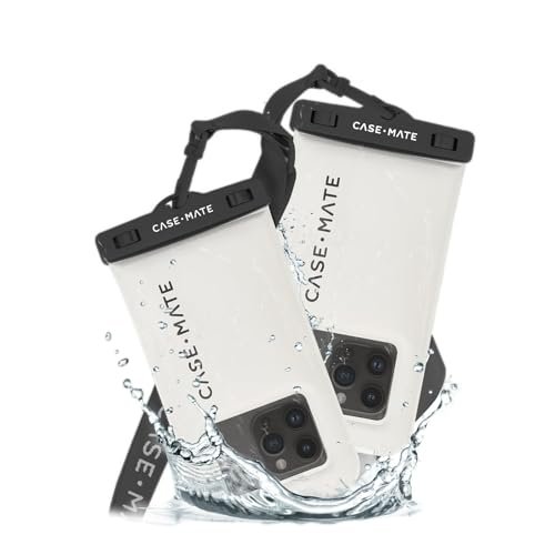 Case-Mate Wodoodporne etui na telefon IP68 [kompatybilne z ekranem dotykowym] - Pływające etui na telefon ze smyczą crossbody do iPhone'a 15 Pro Max/ 14 Pro Max/ 13 Pro Max/ S24 Ultra - Sand Dollar -