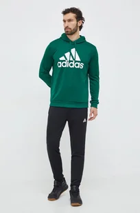 adidas dres męski kolor zielony - Dresy męskie - miniaturka - grafika 1