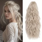 Pozostałe akcesoria fryzjerskie - TEMU TSLEEKCUTE 12" Kręcone Włosy do Kucyka - Syntetyczne Fale z Klipsem, Naturalny Wygląd i Bezpieczna Spinka, Dodaje Objętości i Długości, Szybkie - miniaturka - grafika 1