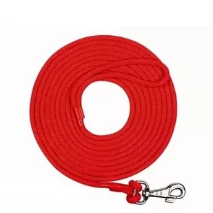 Chaba Smycz linka treningowa czerwona 8mm/10m PCHB807 - Smycze dla psów - miniaturka - grafika 1