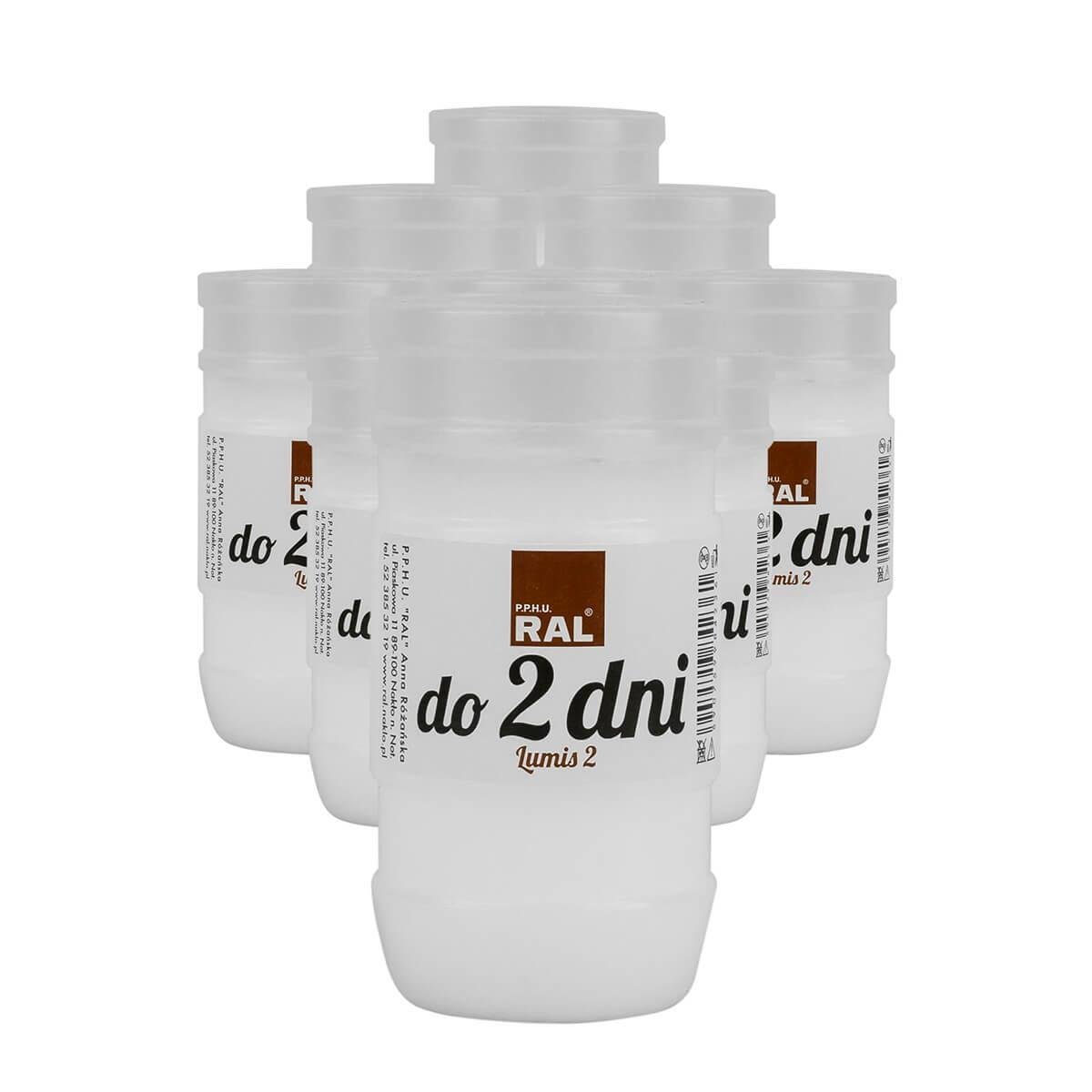Wkłady do zniczy 12 cm do 2 dni 10 szt. Lumis 2 Wkłady do zniczy zalewane