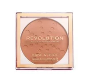 Pudry do twarzy - Makeup Revolution Bake & Blot utrwalający puder odcień Peach 5,5 g - miniaturka - grafika 1