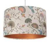 Lampy stojące - Miedziana lampa wisząca z abażurem nad stół - S385 A4-A02 - miniaturka - grafika 1