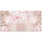 Podkładki na biurko - Podkładka ochronna na biurko Białe róże 120x60 cm, Dywanomat - miniaturka - grafika 1