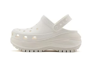 Klapki damskie chodaki sandały białe Crocs Classic Mega Crush Clog 41-42 - Sandały damskie - miniaturka - grafika 1