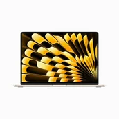 Laptopy - Apple MacBook Air Apple M M2 (15.3") 8 GB 256 GB SSD Wi-Fi 6 macOS Ventura Beżowy MQKU3D/A - miniaturka - grafika 1