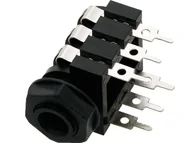 Kable - 0121#                Gniazdo jack 6.3 st montażowe plastik - miniaturka - grafika 1