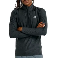 Bluzy męskie - Bluza męska New Balance MT41915BKH - szara - miniaturka - grafika 1