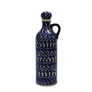Ceramiczna butelka z korkiem Ceramika Bolesławiec - Domowy wyrób alkoholu - miniaturka - grafika 1