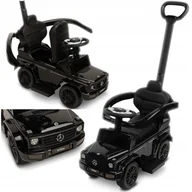 Chodziki - JEŹDZIK DLA DZIECI PREMIUM AUTKO MERCEDES 3w1 GUMOWE KOŁA SKÓRZANE SIEDZISKO PREZENT NAKLEJKI ROCZEK - miniaturka - grafika 1