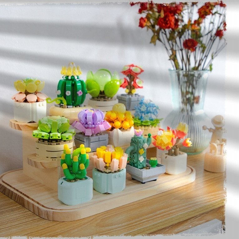 Klocki konstrukcyjne sukulenty 1097 elementÃ³w