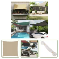 Parasole ogrodowe - The Living Store Żagiel ogrodowy - tkanina Oxford - kwadratowy - 4 x 4 m - beżowy - Żagiel Ogrodowy - miniaturka - grafika 1