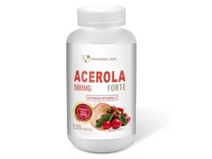 Progress Labs Progress Labs Forte 500 mg naturalna witamina C 120 tabletek 3646242 - Witaminy i minerały - miniaturka - grafika 1