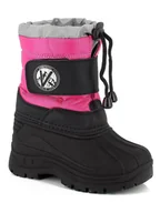 Kozaki damskie - Kimberfeel Kozaki zimowe "Montreal" w kolorze różowo-czarnym - miniaturka - grafika 1