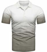 Moda i Uroda OUTLET - Koszulka polo męska biało-beżowa Recea - miniaturka - grafika 1