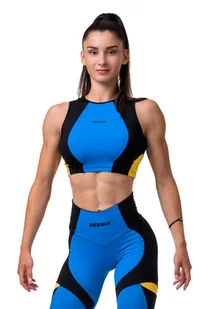 Koszulka damska Nebbia  Fit & Sporty crop top old rose XS - Koszulki sportowe damskie - miniaturka - grafika 1
