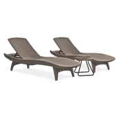 Meble ogrodowe - Keter zestaw mebli PACIFIC cappuccino - miniaturka - grafika 1