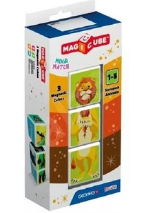 Magicube Mix&amp;Match Pierwsze klocki magnetyczne zwierzęta sawanny 3 elementy - Klocki - miniaturka - grafika 2