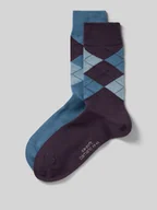 Skarpetki męskie - Skarpety z elastycznymi, prążkowanymi ściągaczami w zestawie 2 szt. - miniaturka - grafika 1